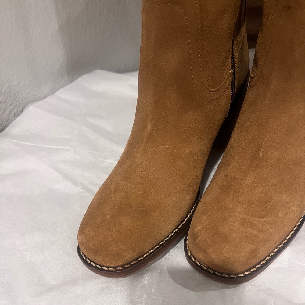 PATINA brand Oslo knee high Sand Tan Boots - Picture 4 of 8